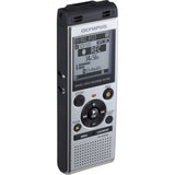 Olympus WS-852 silver voice recorder with true stereo mic, 4GB, 110 hours bat...