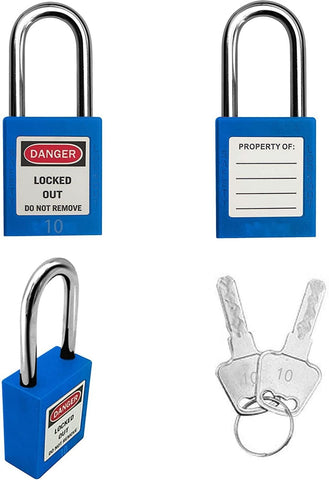 SAFBY Lockout Tagout Locks, Safety Padlock, Keyed Differently Loto Safety Pad...