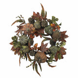 Nearly Natural 24in. Pumpkin & Gourd Wreath