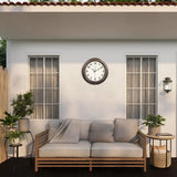 Outdoor Clocks Waterproof, 18 Inch Large Outdoor Wall Clock for Patio, Silent...