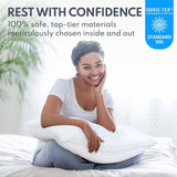 Queen Size Bed Pillows Set of 2 - Premium Down Alternative Cooling Pillows fo...