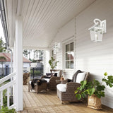 Outdoor Light Fixtures Wall Mount, Waterproof Exterior Wall Lanterns with Gla...