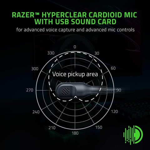 Razer BlackShark V2 Gaming Headset: THX 7.1 Spatial Surround Classic Black