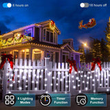 1620 LED Christmas Outdoor Lights with 360 Drops, 164ft Hanging Curtain Light...