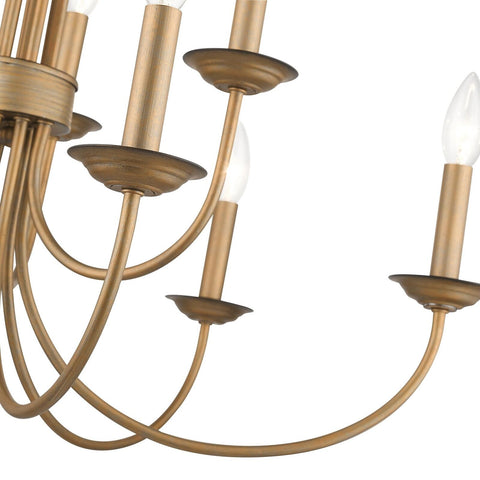 Livex Lighting 42687-91 9 Light Brushed Nickel Chandelier 30"L x 30"W x 27"H