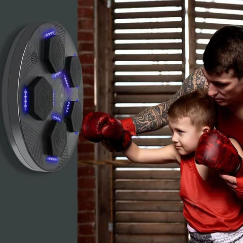 Music Boxing Machine, Smart Bluetooth Boxing Machine with Boxing Gloves for H...