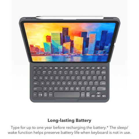 ZAGG Pro Keys Detachable Case & Wireless Keyboard for Apple iPad 10.2" (Gen 9...