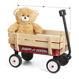 Radio Flyer My 1st Steel & Wood Toy Wagon with Teddy Bear, 19" Long Toy Wagon...