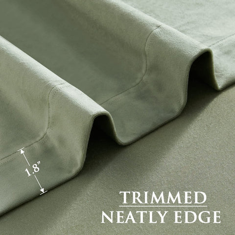 StangH Sage Green Velvet Curtains for Living Room Super Soft Thermal Insulate...