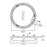 HALO HLB12LS9FSE010MWR Canless Large LED Recessed Light Selectable 2700K, 300...