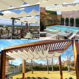 COARBOR 3'x12' Retractable Wave Shade Cover Outdoor Waterproof Retractable Sh...