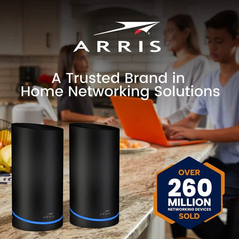 ARRIS Surfboard mAX 6E W161 Tri-Band Mesh Wi-Fi 6E System | AXE6600 Wi-Fi Spe...