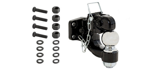 Buyers Products (10050) 8-Ton Combination Hitch with Mounting Kit, 2 Inch Bal...