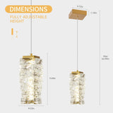 Pendant Lighting Modern Pendant Light, Mini Crystal Chandeliers,Adjustable Pe...