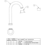 Elkay LK395A Wall Mount Spout