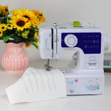 Luby Sewing Machine with 12 Built-in Stitches & Free Arm, Portable, Lightweig...