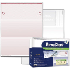 VersaCheck UV Secure Checks - 250 Blank Business Voucher Checks - Burgundy El...