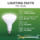 Bioluz BR40 LED Light Bulb 90 CRI Light Bulbs - Dimmable Flood Light (Uses 16...