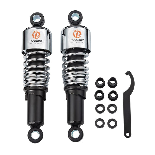 Possbay Motorcycle Shock Motorcycle Rear Shock 10.5"/267mm Universal Rear Sus...