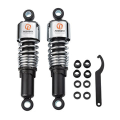 Possbay Motorcycle Shock Motorcycle Rear Shock 10.5"/267mm Universal Rear Sus...