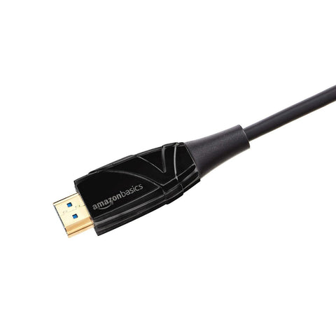 Amazon Basics HDMI Fiber Optic Cable, 18Gbps High-Speed, 4K@60Hz, 2160p, 48-B...