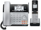 AT&T TL86103 2-Line Corded/Cordless for Small Business with Silver/black