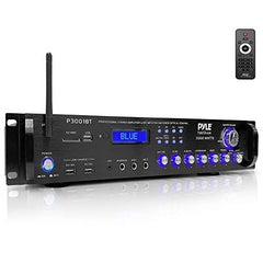 Pyle Bluetooth Hybrid Amplifier Receiver - 3000 Watt Home Theater Black