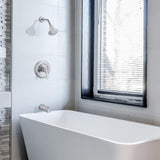 Aqua Vista 10TS1-BN-AV Lever Tub and Shower Faucet Trim Kit, Brushed Nickel S...