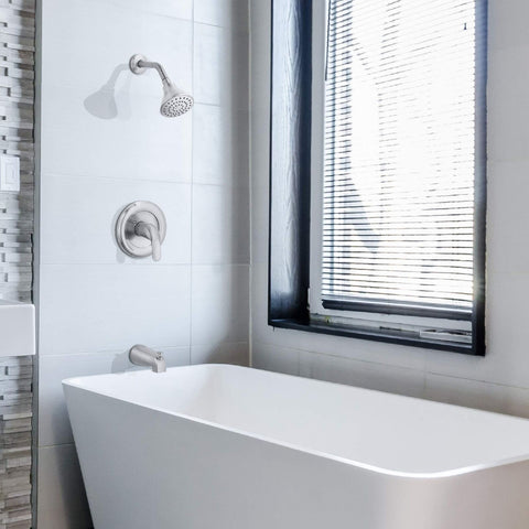 Aqua Vista 10TS1-BN-AV Lever Tub and Shower Faucet Trim Kit, Brushed Nickel S...