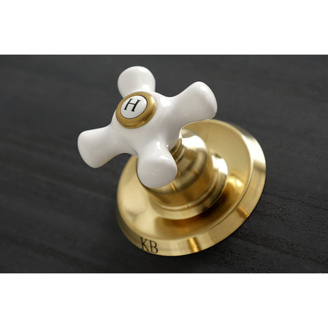 Kingston Brass KB247PX Magellan Tub and Shower Faucet, Brushed Brass 72 x 8 x...