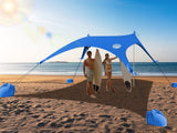 UMARDOO Family Beach Tent Canopy Sun Shade Portable 10&#215;10FT,Wind Resistance