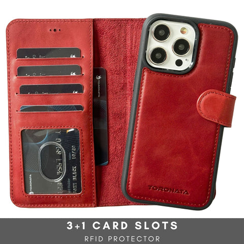 Vegas Wallet Phone Case Compatible with iPhone 15 Pro 6.1in &#8211; Elegant Full