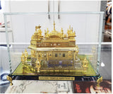 Golden Temple Amritsar Model, A Sikh Religious Crystal with Golden Plate Must...