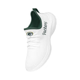 FOCO Women's NFL Team Logo Athletic Shoes Sneakers Green Bay Packers 9 White