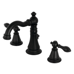 Kingston Brass FSC1970AL English Classic Widespread Bathroom Faucet, Matte Bl...