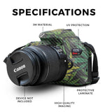 Carbon Fiber Skin Compatible with Canon EOS Rebel T7 Camera - Cannabis Cultur...