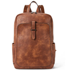 BROMEN Leather Laptop Backpack for Women 15.6 inch Computer Business Travel P...