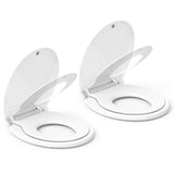 Toilet Seat, Round Toilet Seat with Toddler Seat Built in, Potty Training Toi...