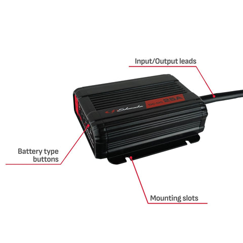 Schumacher Electric SDC370 Smart Battery Charger and Maintainer - 25A 12V DC-...