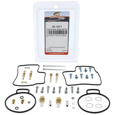 All Balls Racing Carburetor Rebuild Kit 26-1671 Compatible With/Replacement F...