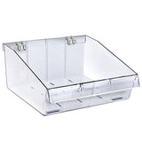 Azar Displays 556130 12" Divider Bin 10.125" Deep, No Dividers (4 Pack)