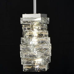 Modern Crystal Pendant Light Bathroom LED Chrome Mini Pendant Lights Kitchen ...