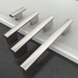 Amerdeco 20 Pack Brushed Satin Nickel Cabinet Pulls 4 Inch(102MM) Hole Center...