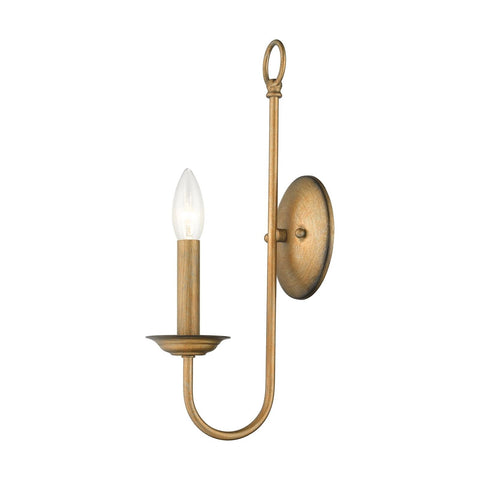 Livex Lighting 42681-02 1 Light Polished Brass Wall Sconce 5"W x 16"H