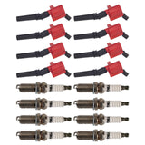 TRQ Ignition Kit Ignition Coil Spark Plugs Compatible with 97-16 Ford 98-11 L...