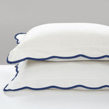 Lush Decor Coastal Chic Scallop Edge Comforter Set Navy/White 3 Piece Set Kin...