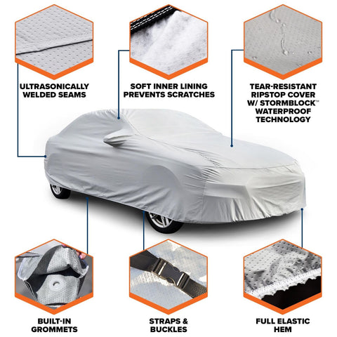 Budge TrueFit Plus Custom Car Cover Fits Ford Mustang GT 1987-1993