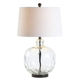 JONATHAN Y JYL1067A Rae 26.5" Glass/Metal LED Table Lamp Cottage French Count...