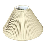 Royal Designs BS-727-16LNTP Coolie Empire Side Pleat Basic Lamp Shade, Linen/...