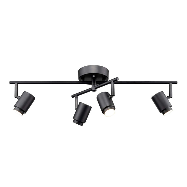 Globe Electric Walton 4-Light 29W Integrated LED Track Lighting, Matte Black,...